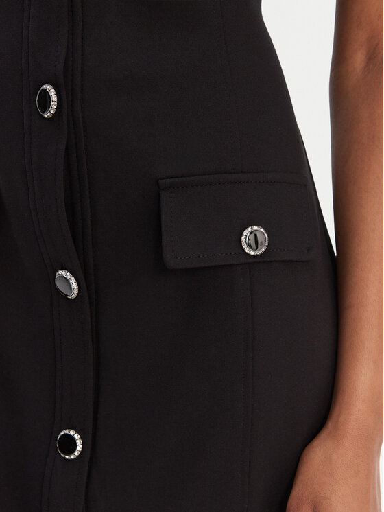 Guess Guess Každodenní šaty W6RK34 KCMU2 Černá Classic Fit