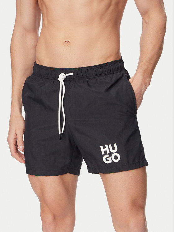 HUGO HUGO Plaukimo šortai Paolo 50545464 Juoda Regular Fit