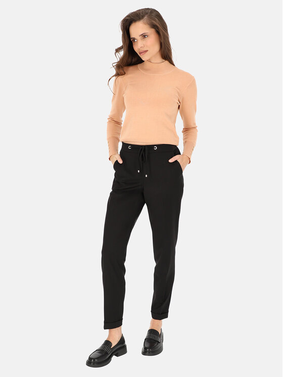 L’AF L’AF Spodnie materiałowe Liberty Czarny Regular Fit