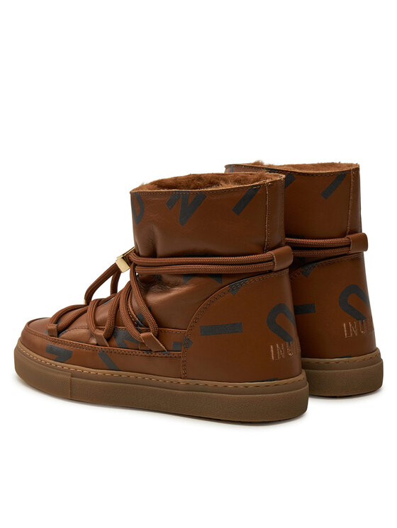 Inuikii Inuikii Sniego batai Full Leather 75202-088 Ruda