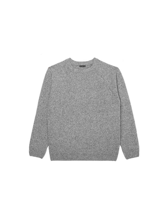 B SIDES B SIDES Sweter DARWIN Szary Regular Fit