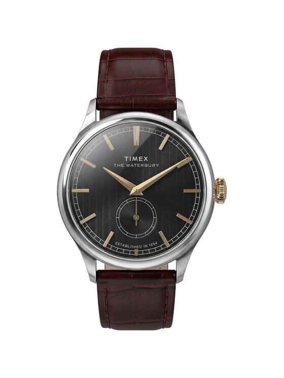 Timex Timex Zegarek TW2Y92100 Brązowy