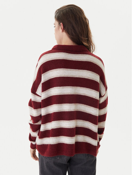 ONLY ONLY Sweter Talio 15358606 Bordowy Regular Fit