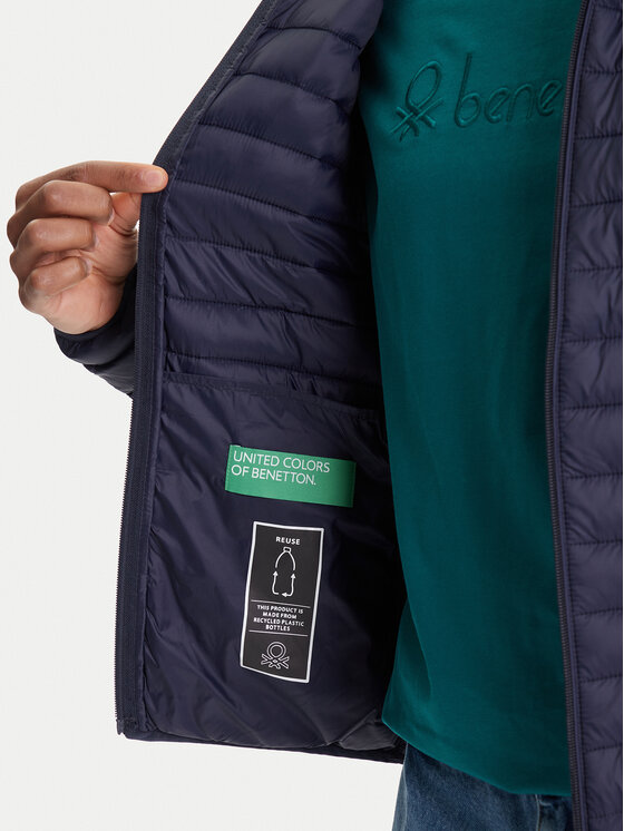 United Colors Of Benetton United Colors Of Benetton Prijelazna jakna 2TWDUN06I Tamnoplava Regular Fit