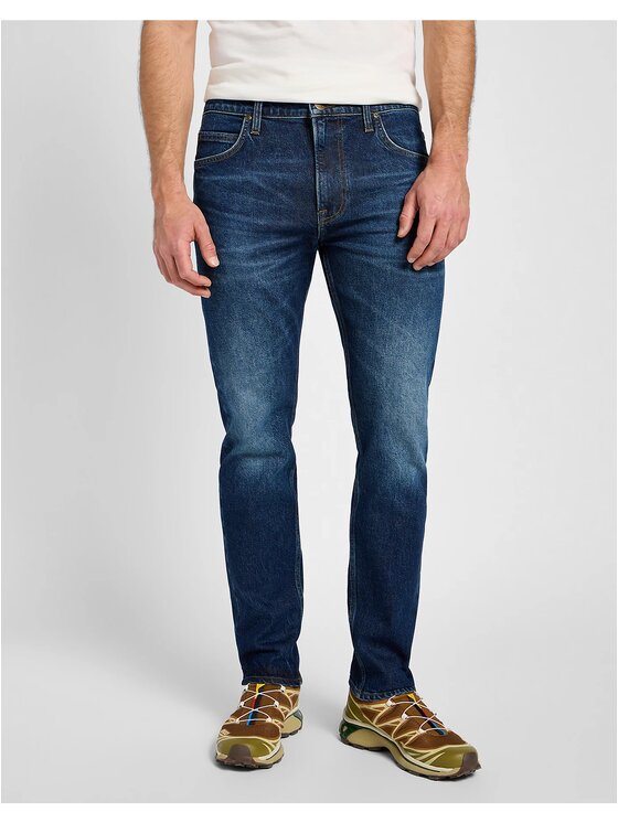 Lee Lee Jeansy RIDER Niebieski Slim Fit