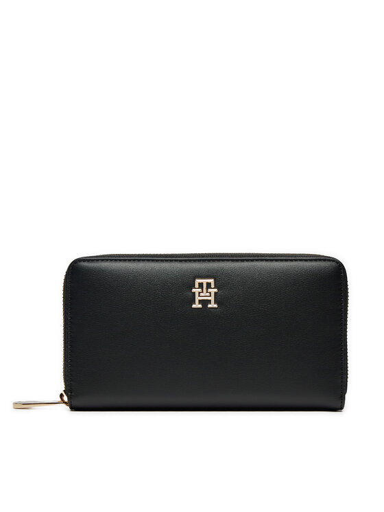 Portofel Mare de Damă Tommy Hilfiger AW0AW16581 Negru