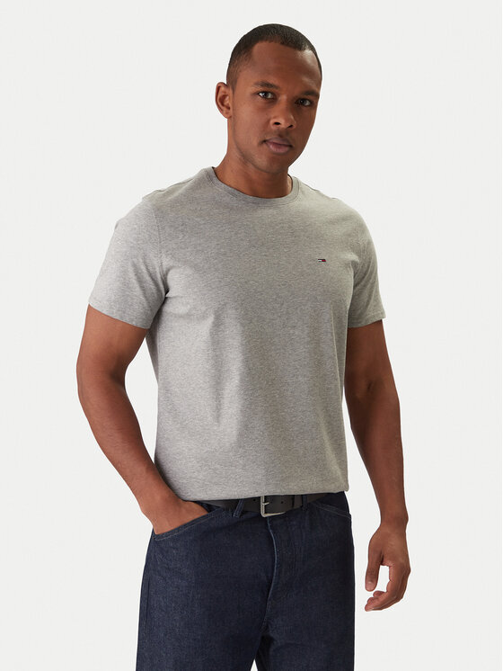 Tommy Jeans Tommy Jeans Póló DM0DM04411 Szürke Slim Fit