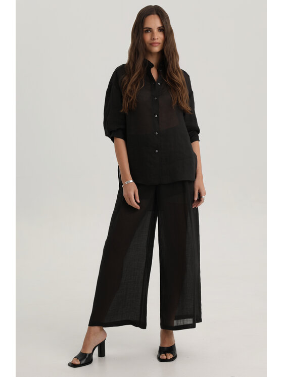 Deni Cler Milano Deni Cler Milano Koszula W-DC-1307-F2-C9-90-1 Czarny Regular Fit