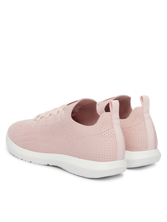 Tommy Hilfiger Tommy Hilfiger Sneakersy Th Knit Extralight Runner FW0FW09112 Svetlo béžová