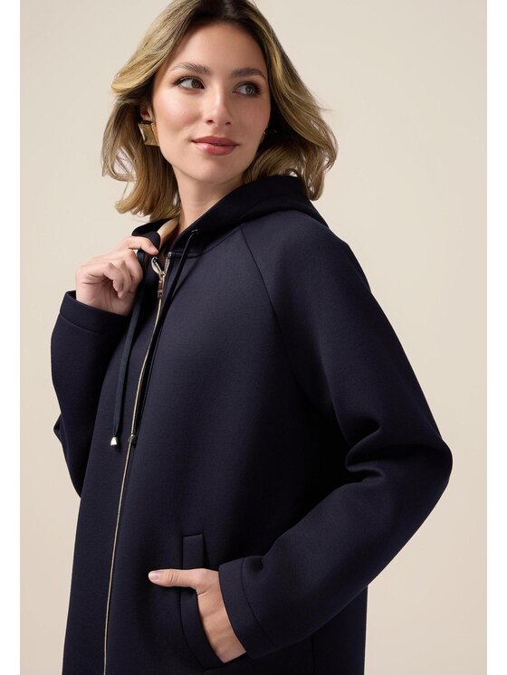 Oltre Oltre Cappotto 8141J000208N0Z4 Blu A-Line Fit