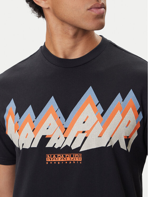 Napapijri Napapijri T-särk Fiemme NP0A88T5 Must Regular Fit