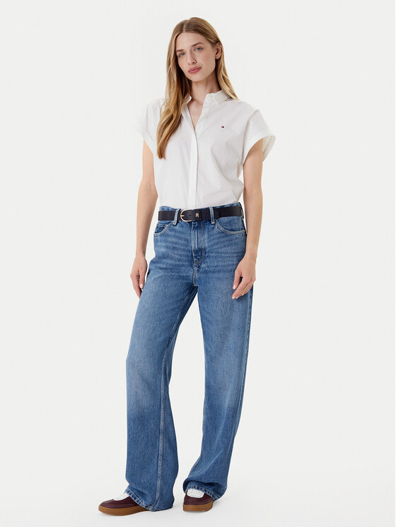 Tommy Hilfiger Tommy Hilfiger Košeľa WW0WW45897 Biela Relaxed Fit