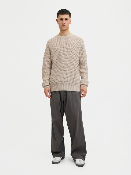 Jack & Jones Jack & Jones Sweter Global 12287594 Beżowy Regular Fit