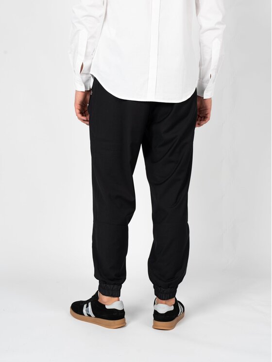 Les Hommes Les Hommes Παντελόνι υφασμάτινο LBP1008305U Μαύρο Slim Fit