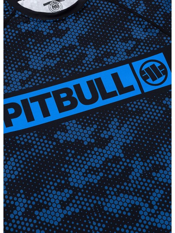 PITBULL PITBULL Koszulka techniczna HEX CAMO HILLTOP Niebieski Regular Fit