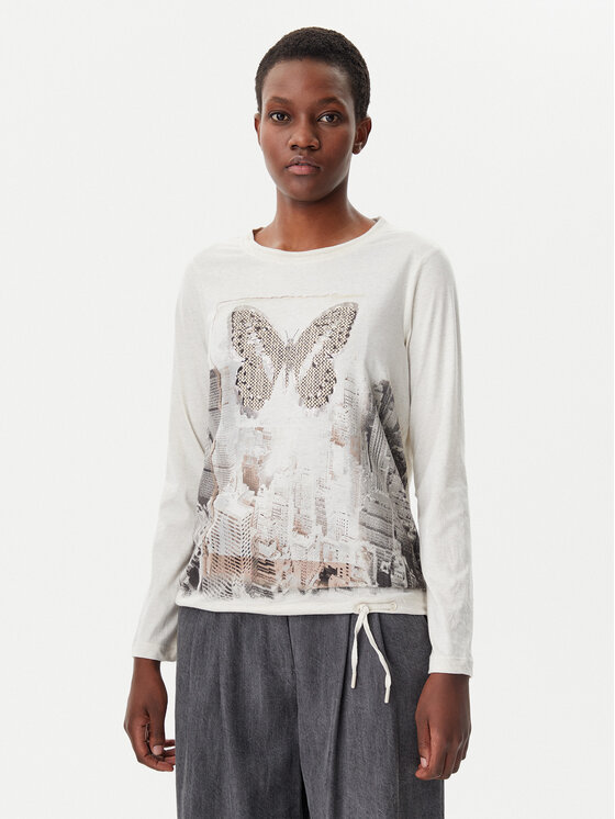 Olsen Bluză 11105023 Bej Regular Fit
