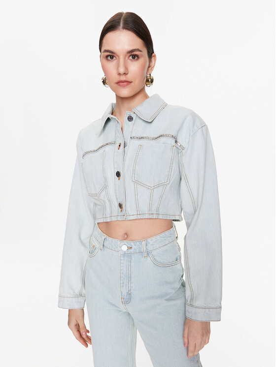Gestuz Džinsinė striukė Calia 10906912 Mėlyna Regular Fit