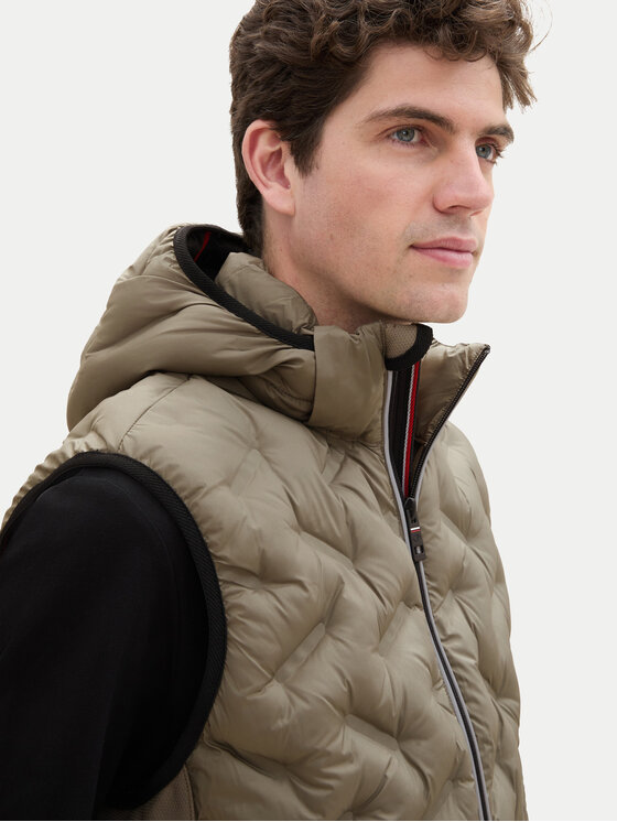 Tom Tailor Tom Tailor Weste 1041313 Grün Regular Fit