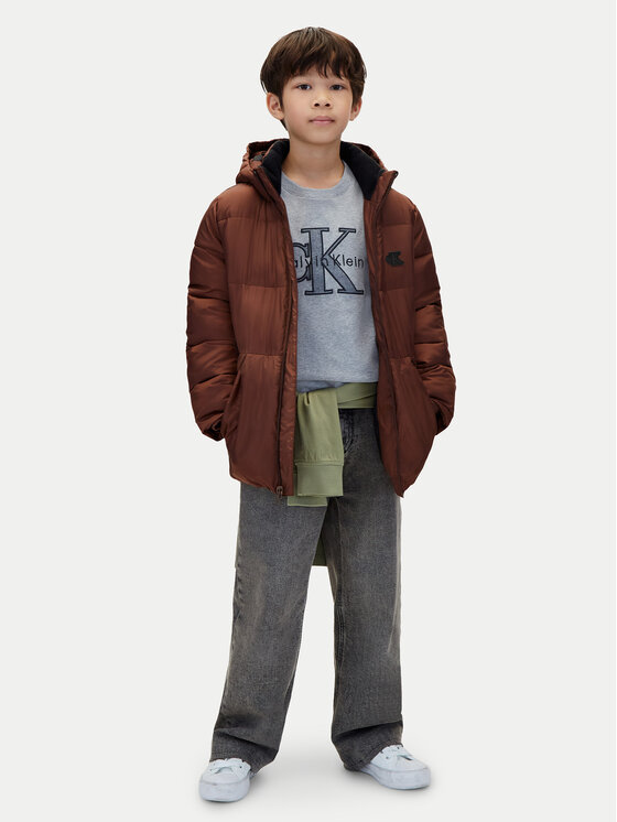 Calvin Klein Calvin Klein Зимно яке LVCKTJM16B Кафяв Regular Fit