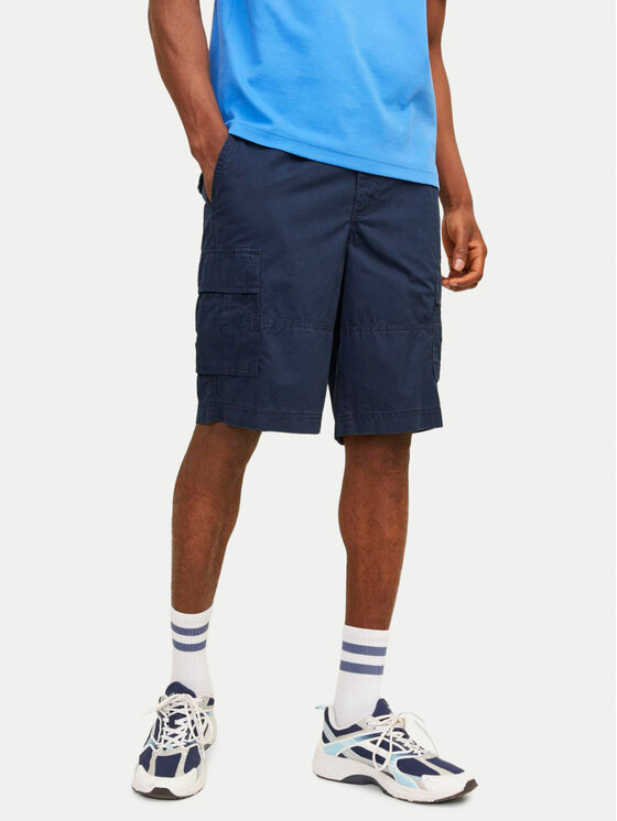 Jack&Jones Pantaloncini di tessuto Jpstcole 12253222 Blu scuro Loose Fit, taglia : S