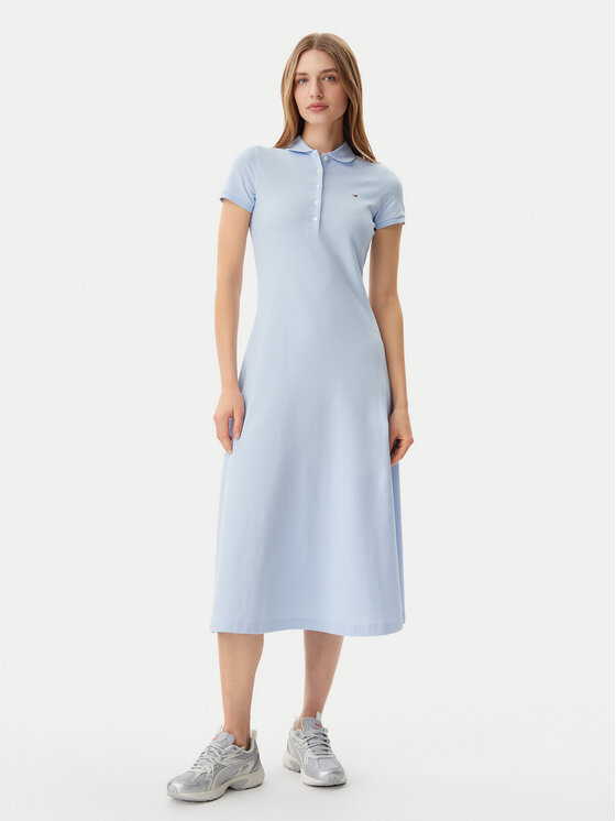 Tommy Jeans Každodenné šaty DW0DW20383 Modrá Regular Fit