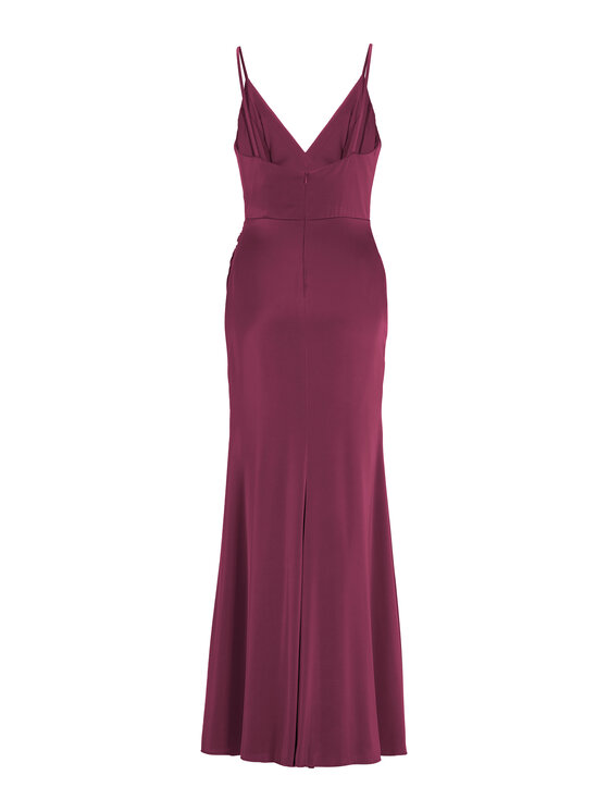 Hey Kyla Hey Kyla Večerné šaty 5AI075HK Bordová Slim Fit