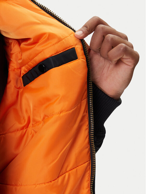 Alpha Industries Alpha Industries Kurtka bomber Nasa 166107 Czarny Regular Fit