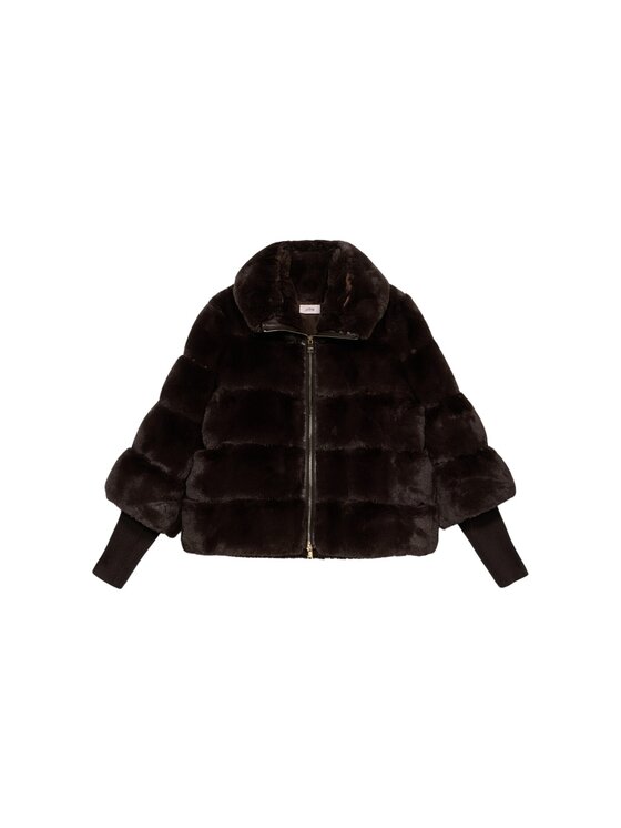 Oltre Oltre Płaszcz zimowy 0076R000471N032 Brązowy Boxy Fit