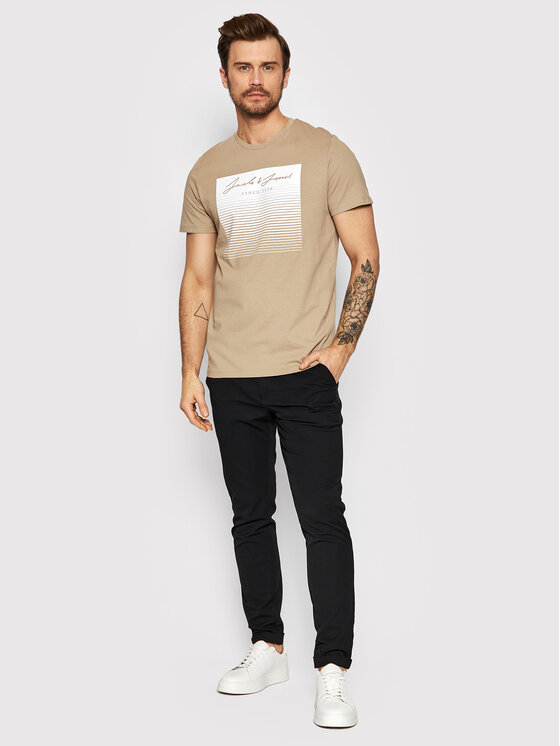 Jack&Jones Jack&Jones Παντελόνι υφασμάτινο Marco 12159954 Μαύρο Slim Fit