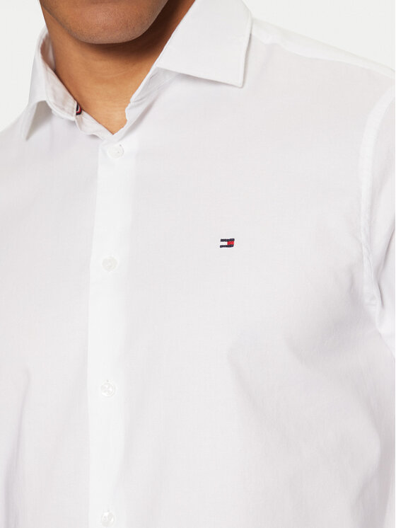Tommy Hilfiger Tommy Hilfiger Košulja MW0MW37597 Bijela Slim Fit