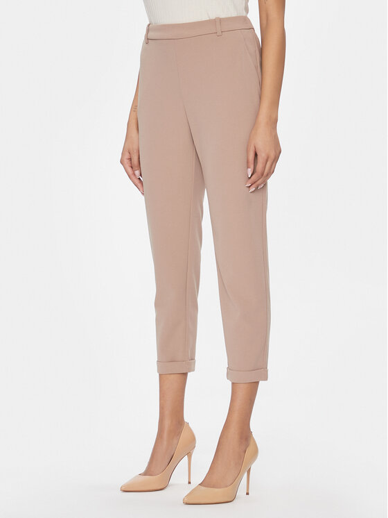 Vero Moda Chino nohavice Sara 10299871 Béžová Straight Fit