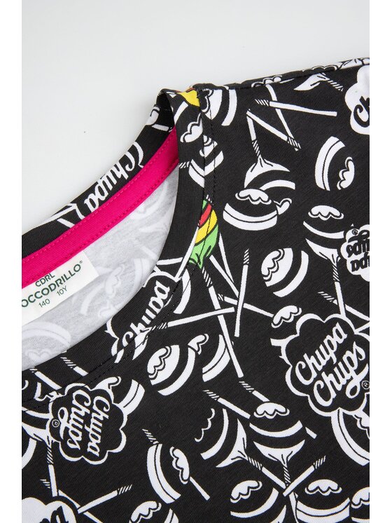 Coccodrillo Coccodrillo Tričko WC5143211LGD-021 Čierna Regular Fit