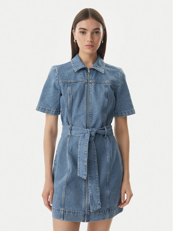 Calvin Klein Jeans Rochie de blugi LV047G738G Albastru Slim Fit
