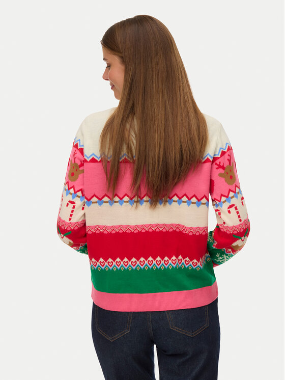 Vero Moda Vero Moda Svetr New Christmas 10334011 Barevná Regular Fit