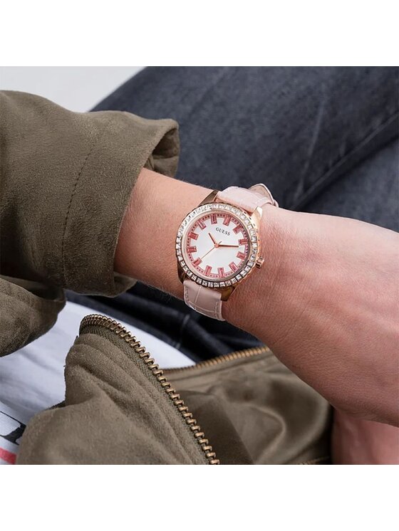 Guess Guess Zegarek GW0032L2 Różowe złoto