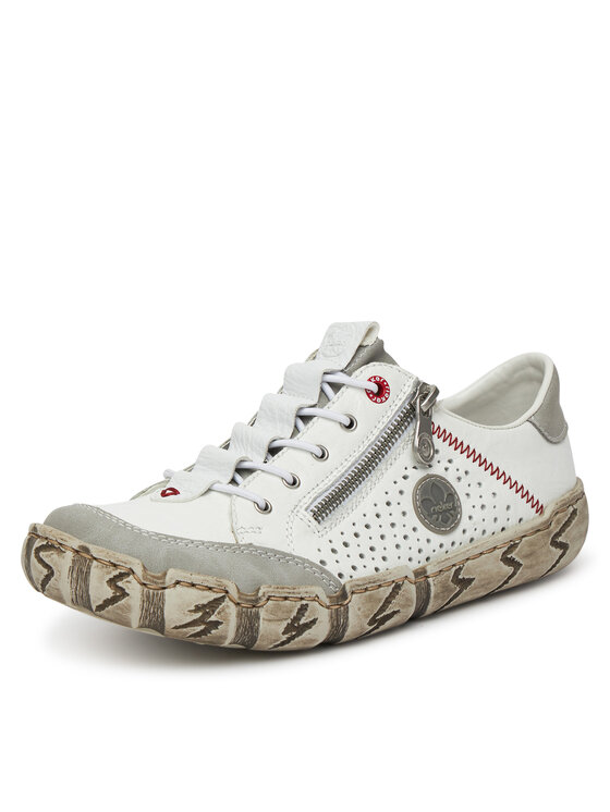 Rieker Rieker Sneakersy L0355-80 Biela