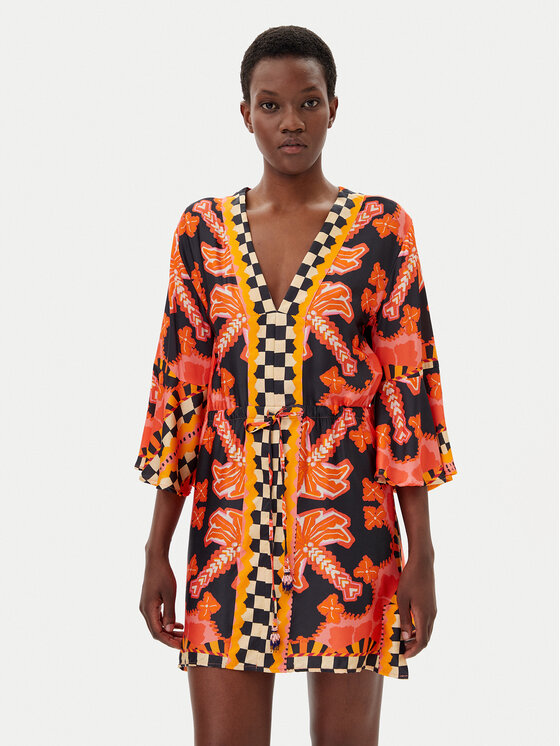 Maaji Maaji Paplūdimio suknelė Racing Palms Joypop PT2529CPO003 Oranžinė Regular Fit