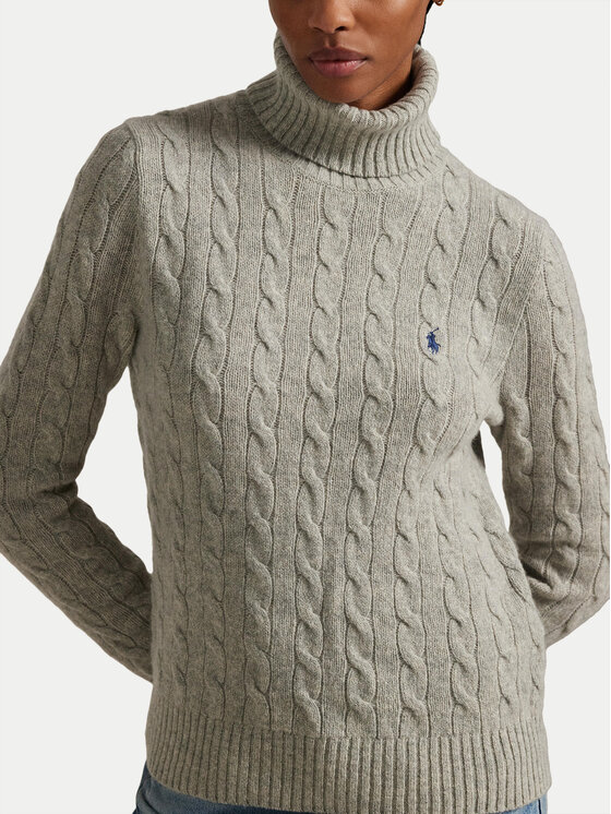 Polo Ralph Lauren Polo Ralph Lauren Bluză cu gât 211888686002 Gri Regular Fit
