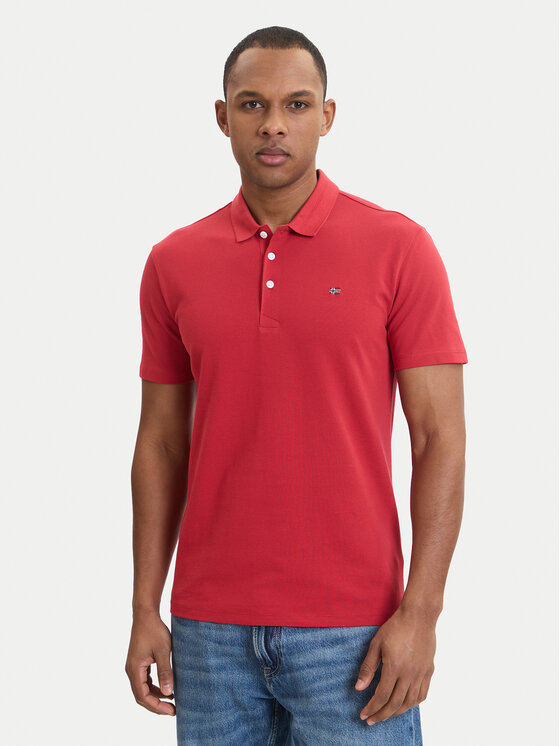 Napapijri Napapijri Polo Ealis NP0A4H8B Rosso Regular Fit