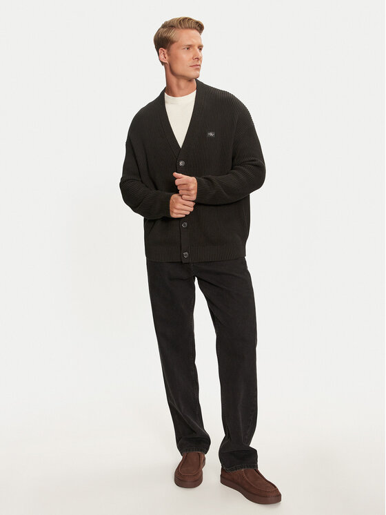 Calvin Klein Jeans Calvin Klein Jeans Strickjacke J30J326201 Schwarz Regular Fit
