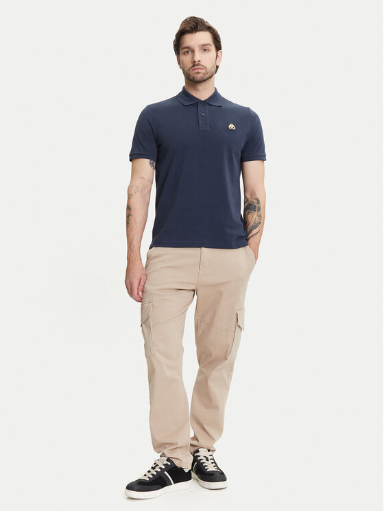 Moose Knuckles Moose Knuckles Polo Everett M34MT712G Granatowy Regular Fit