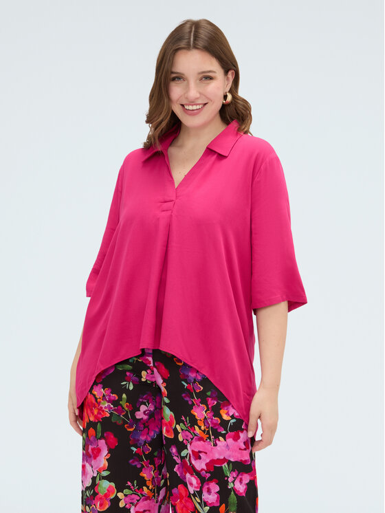 Fiorella Rubino Fiorella Rubino Bluzka 2018L000676N019 Różowy A-Line Fit