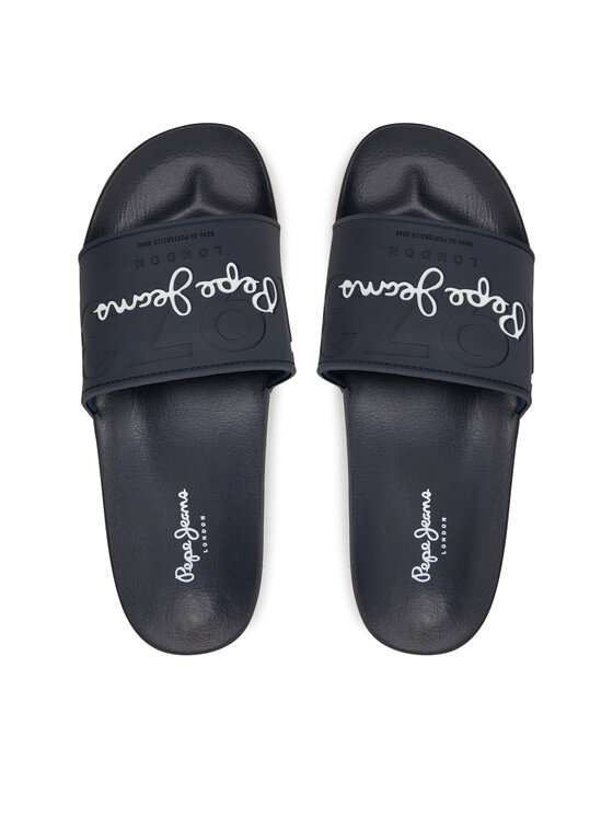 Pepe Jeans Pepe Jeans Klapki Slider Young M PMS70147 Granatowy