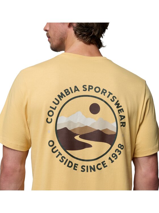 Columbia Columbia T-Shirt 215502 Żółty Regular Fit