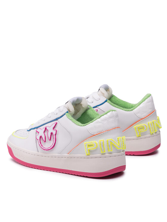 PINKO Pinko Superge Bondy 1 Basket Sneaker PE 22 BLKS1 1H2110 Y853 Bela