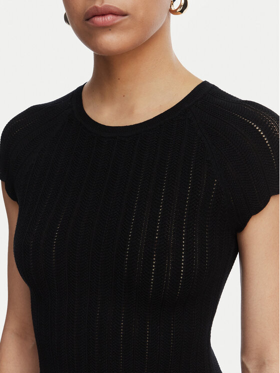 BOSS BOSS Коктейлна рокля C_Ficella 50559806 Черен A-Line Fit