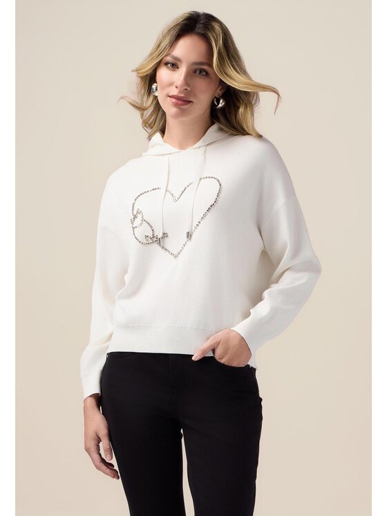 Oltre Oltre Cardigan M083J004809N011 Bianco Regular Fit