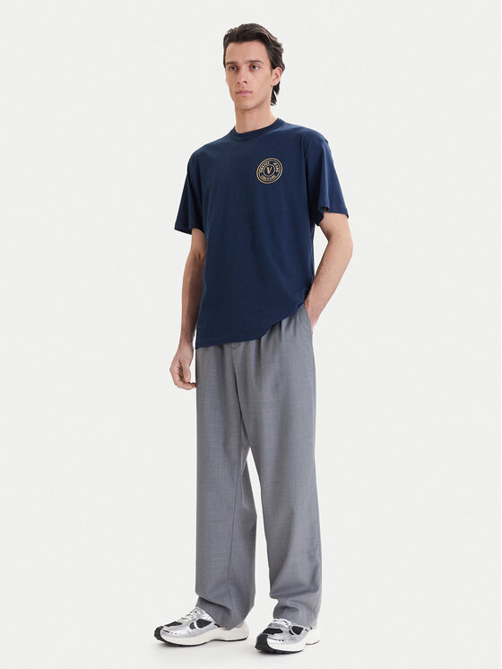 Versace Jeans Couture Versace Jeans Couture Marškinėliai 80GAHT04 CJ00T Tamsiai mėlyna Regular Fit