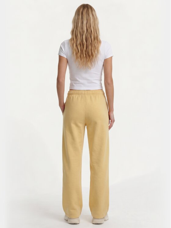 BASICLO BASICLO Spodnie dresowe W-2161-267 Żółty Relaxed Fit