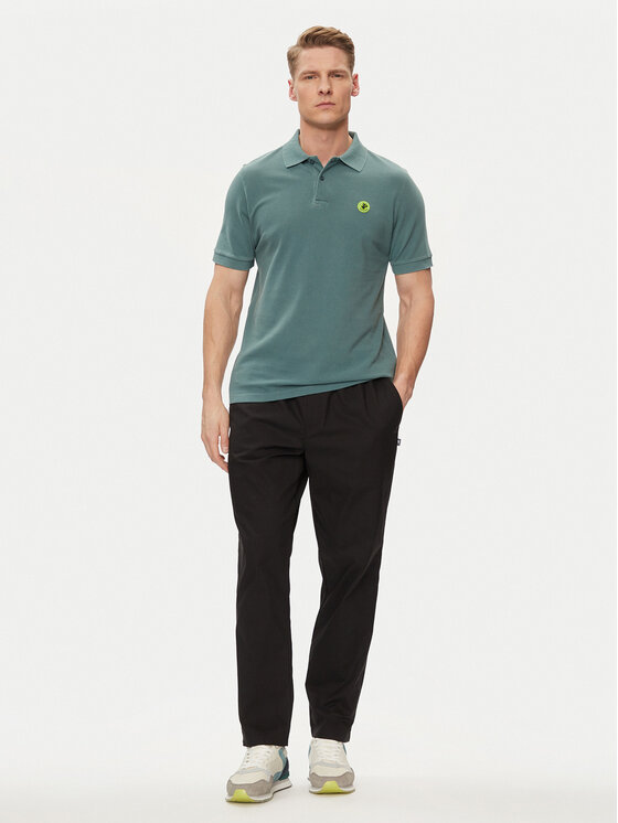 Save The Duck Save The Duck Pólóing Ovidio DR1213M-BATE18 Zöld Regular Fit
